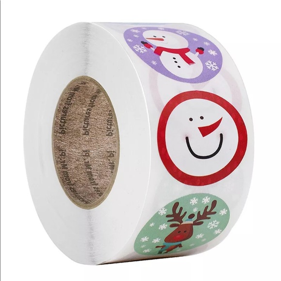 500 PCs/Roll Christmas Thank you sticker label - Picture 3 of 4